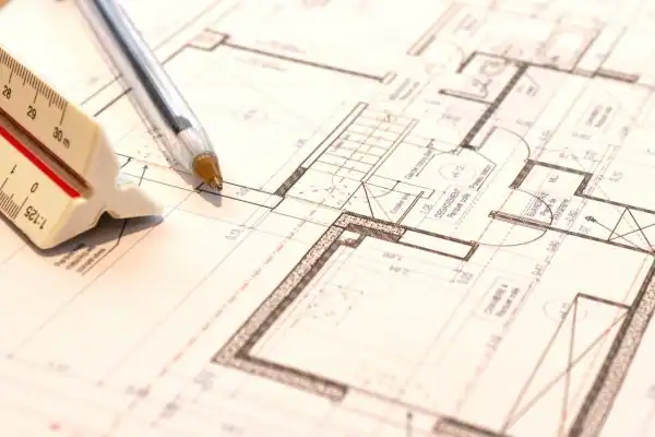 Image of architect Ashby-de-la-Zouch drawings